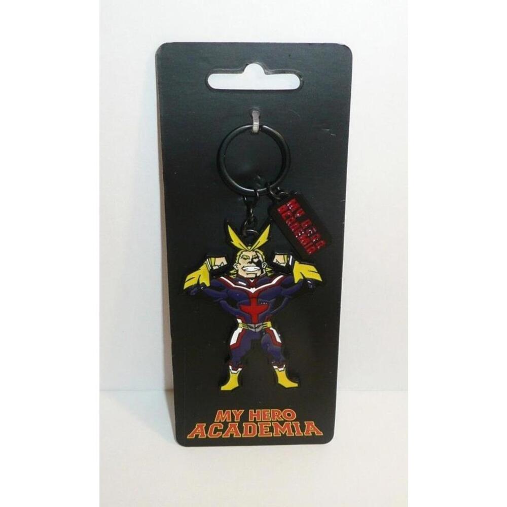 My Hero Academia All Might Metal Hanging Keychain Key Chain Anime Game Over